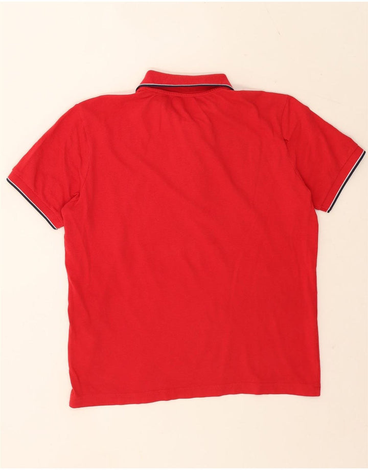 Polo Kappa da uomo a righe grandi rosse