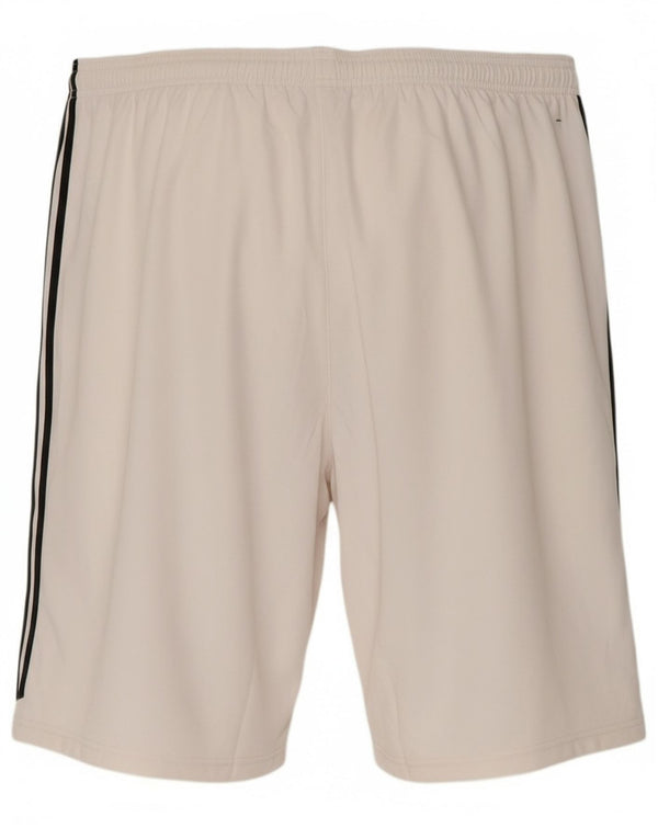 Pantaloncini sportivi Adidas Climalite Bermuda da uomo XL poliestere bianco