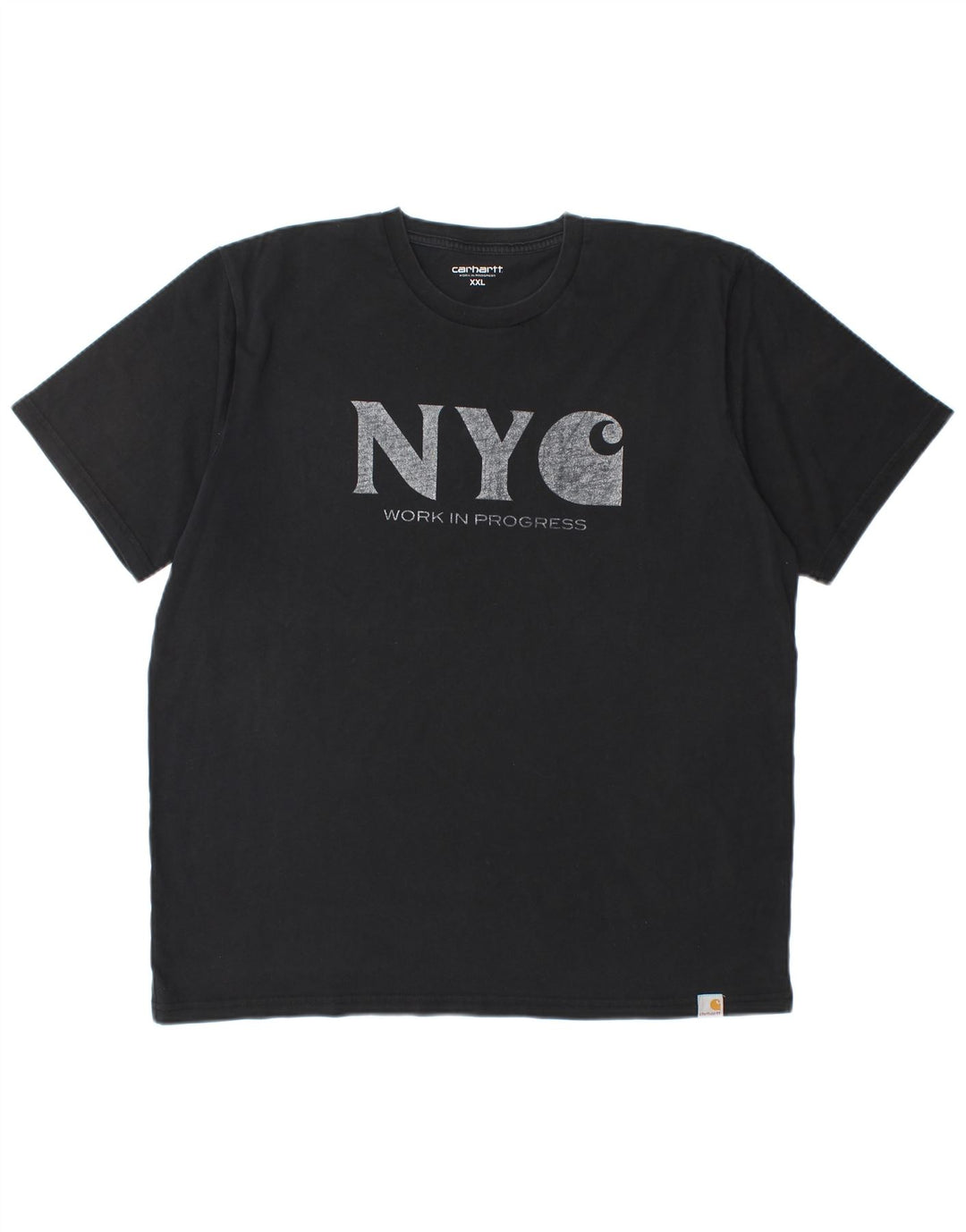 T-shirt grafica da uomo CARHARTT Top 2XL cotone nero