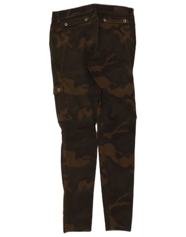 Pantaloni cargo slim Trafaluc da donna Zara EU 36 XS W26 L29 mimetico kaki