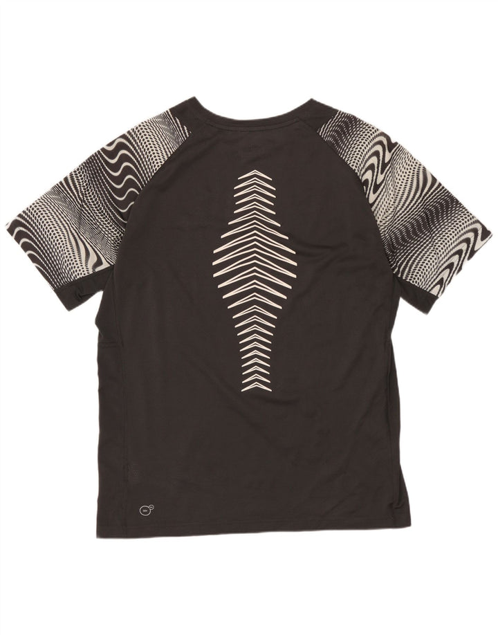 T-shirt grafica da uomo PUMA Top in poliestere geometrico grigio medio
