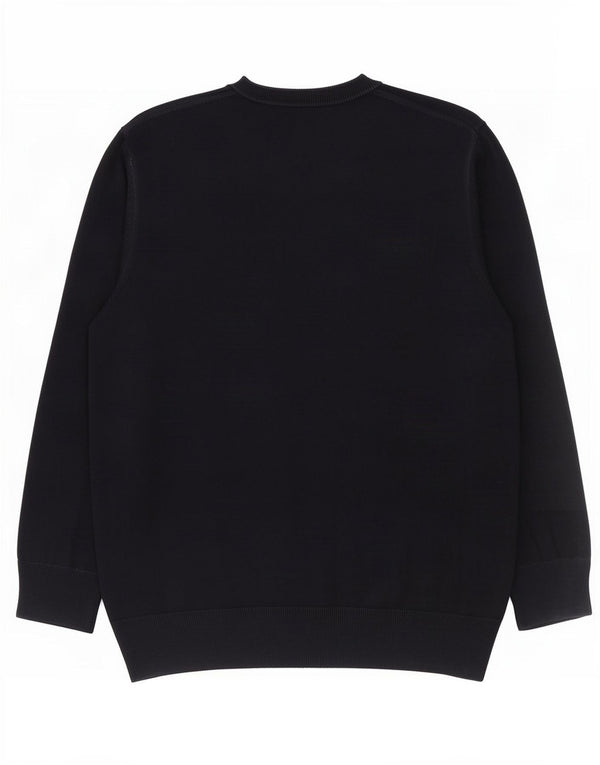 Maglione da uomo con scollo a V Marks & Spencer grande in cotone blu navy