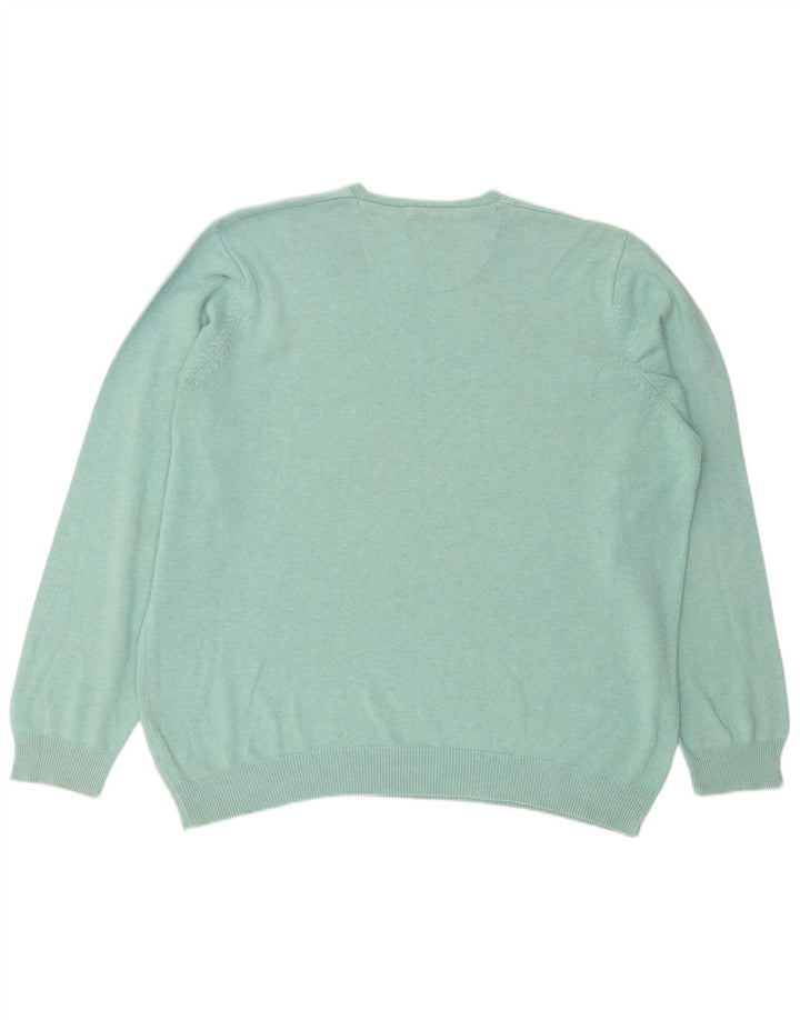 Maglione maglione girocollo vestibilità regolare da uomo Marks & Spencer 2XL cotone verde