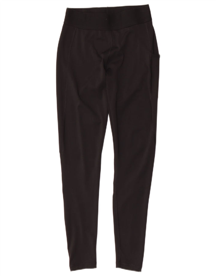 Leggings grafici Adidas Tech Fit da donna UK 8/10 Small Poliestere nero