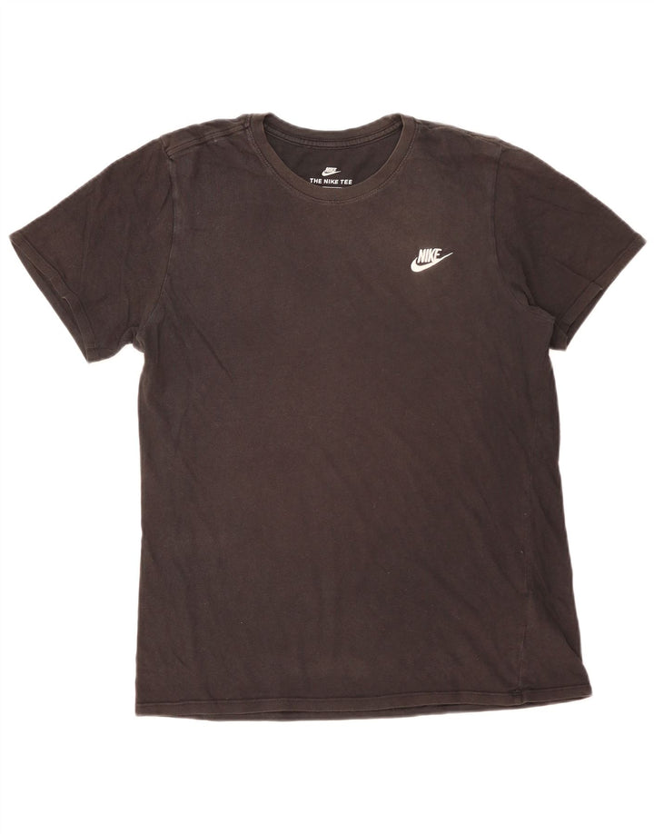 T-shirt Nike da uomo dal taglio atletico, cotone medio nero