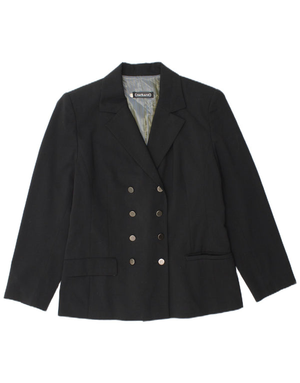Giacca blazer doppiopetto da donna Cacharel IT 38 XS poliestere nero