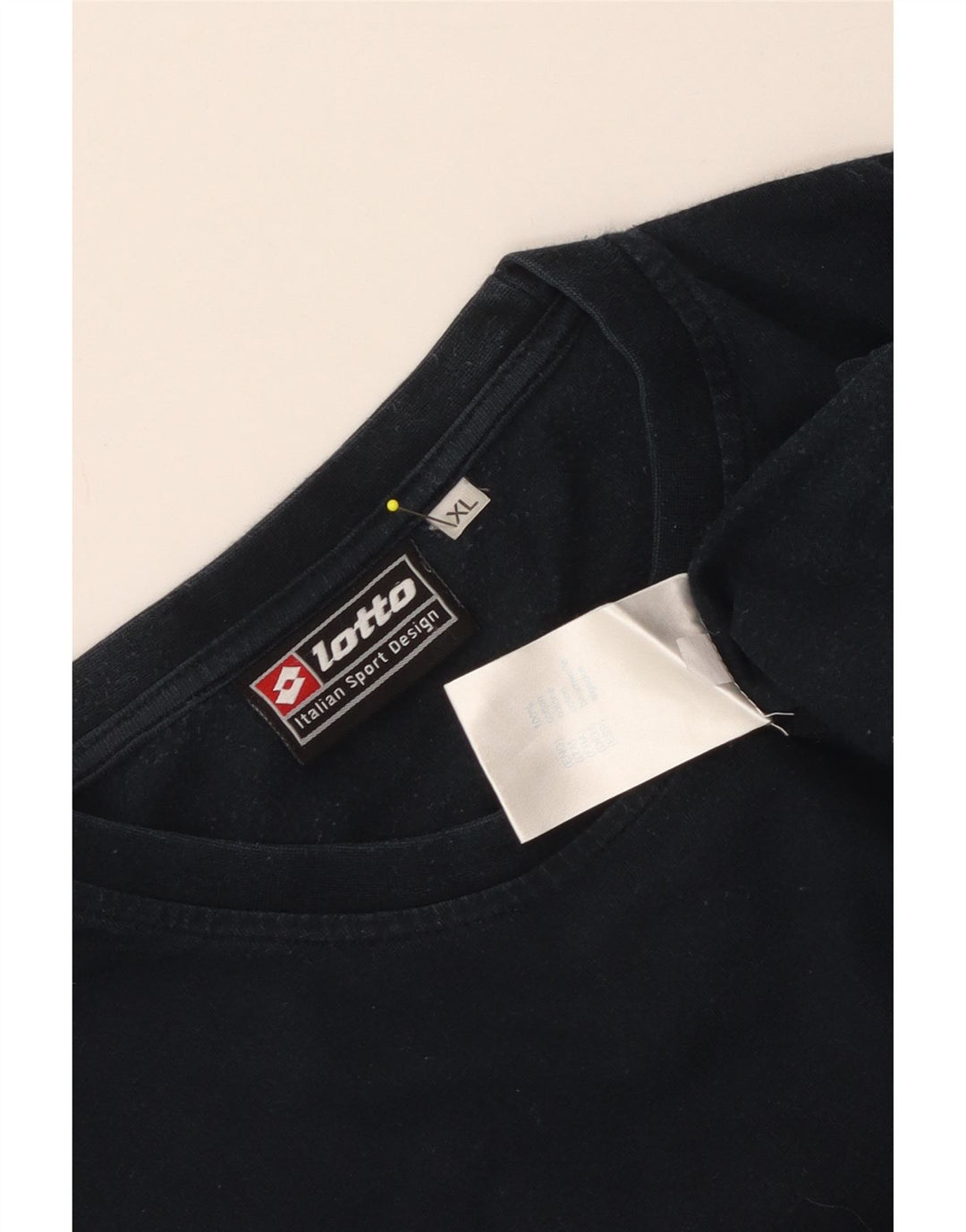 LOTTO Top da uomo a maniche lunghe XL in cotone blu navy