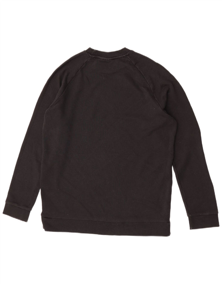 Felpa grafica da uomo Adidas Maglione grande cotone nero