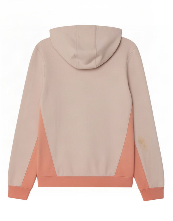 Adidas Girls Graphic Hoodie Jumper 13-14 Years White Colourblock Cotton