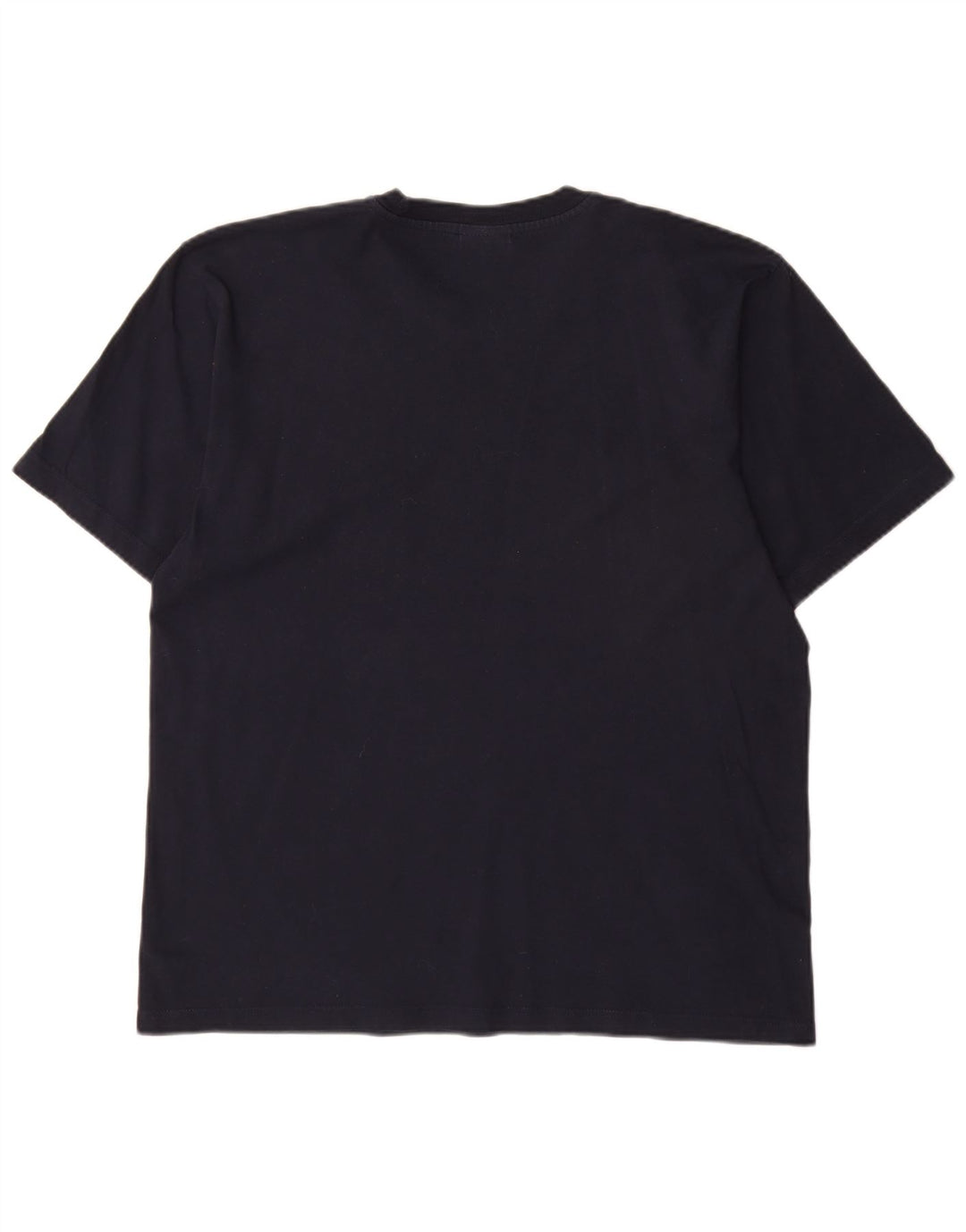 T-shirt da uomo CHAMPION Top grande in cotone blu navy