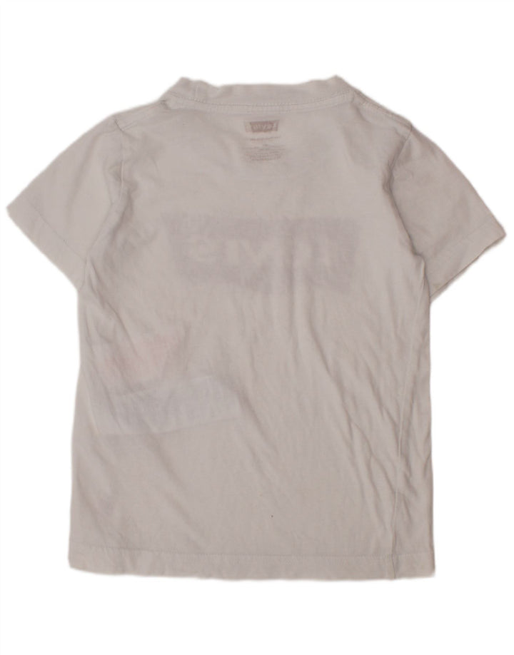 T-shirt grafica per ragazzi LEVI'S Top 3-4 anni in cotone bianco