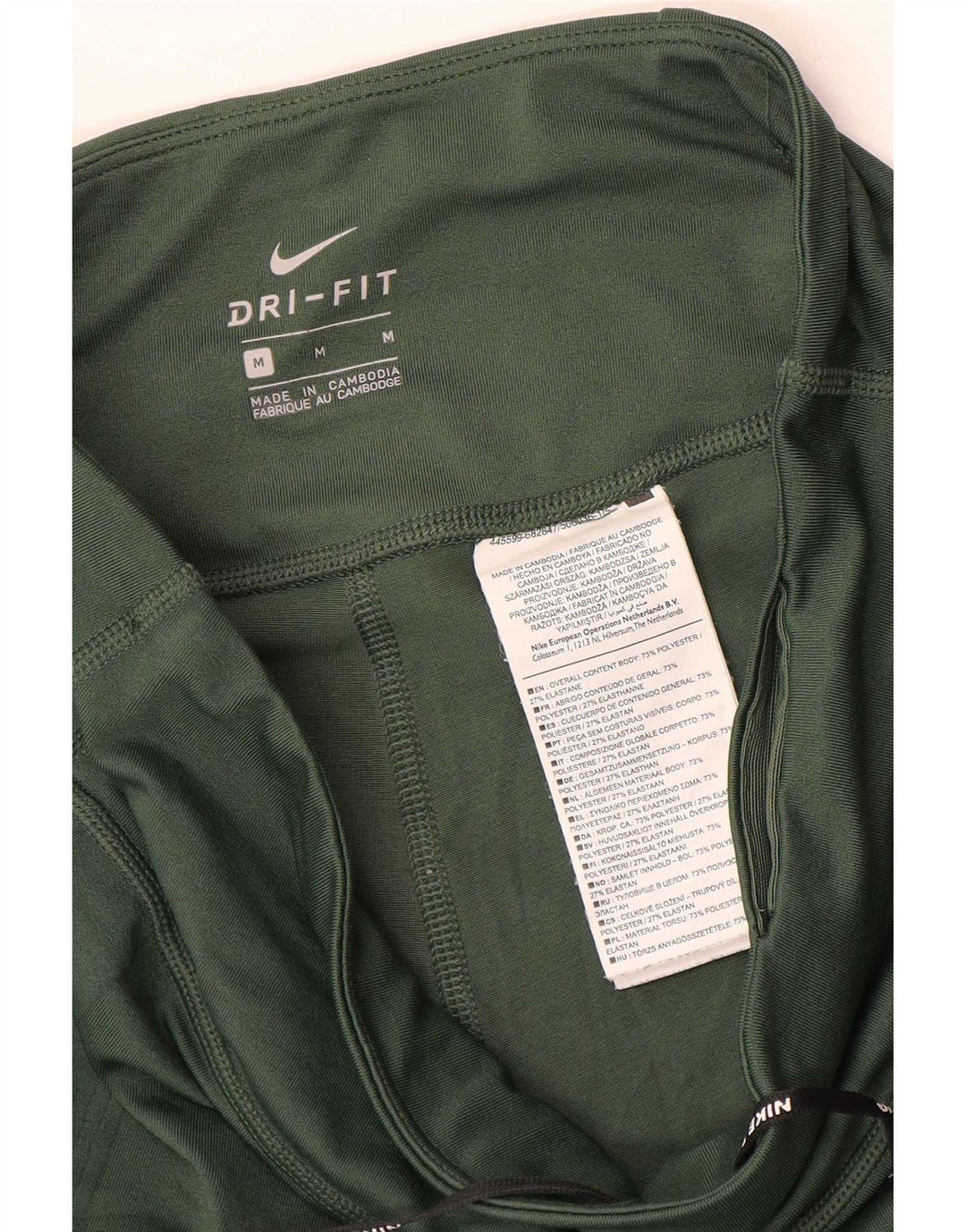 Leggings Nike Dri Fit da donna UK 14 poliestere verde medio
