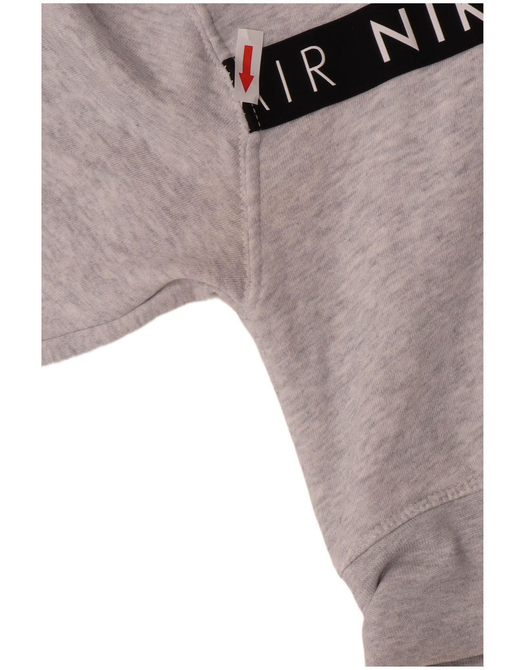Felpa con grafica corta Nike da donna UK 10 Small Grey Flecked