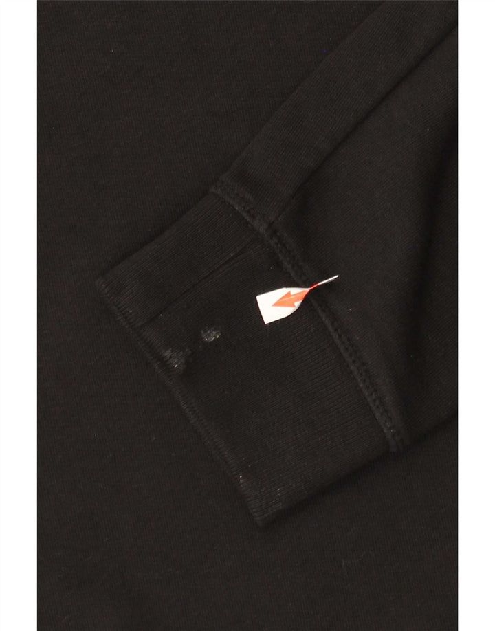 Ted Baker Felpa grafica da uomo Maglione taglia 4 grande cotone nero