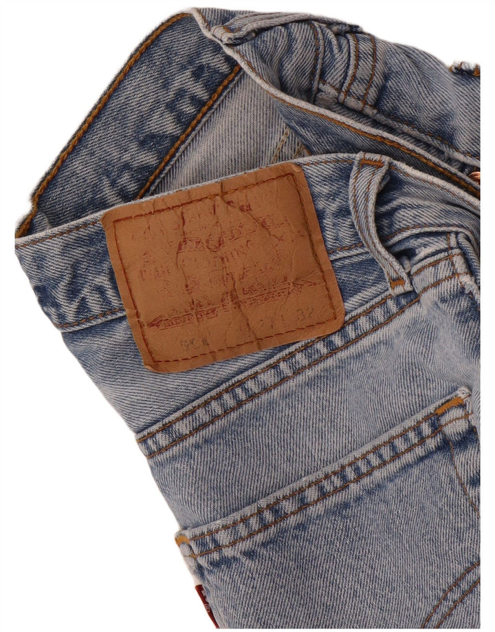 Pantaloncini di jeans a vita alta Levi's 501 da donna W27 piccoli blu