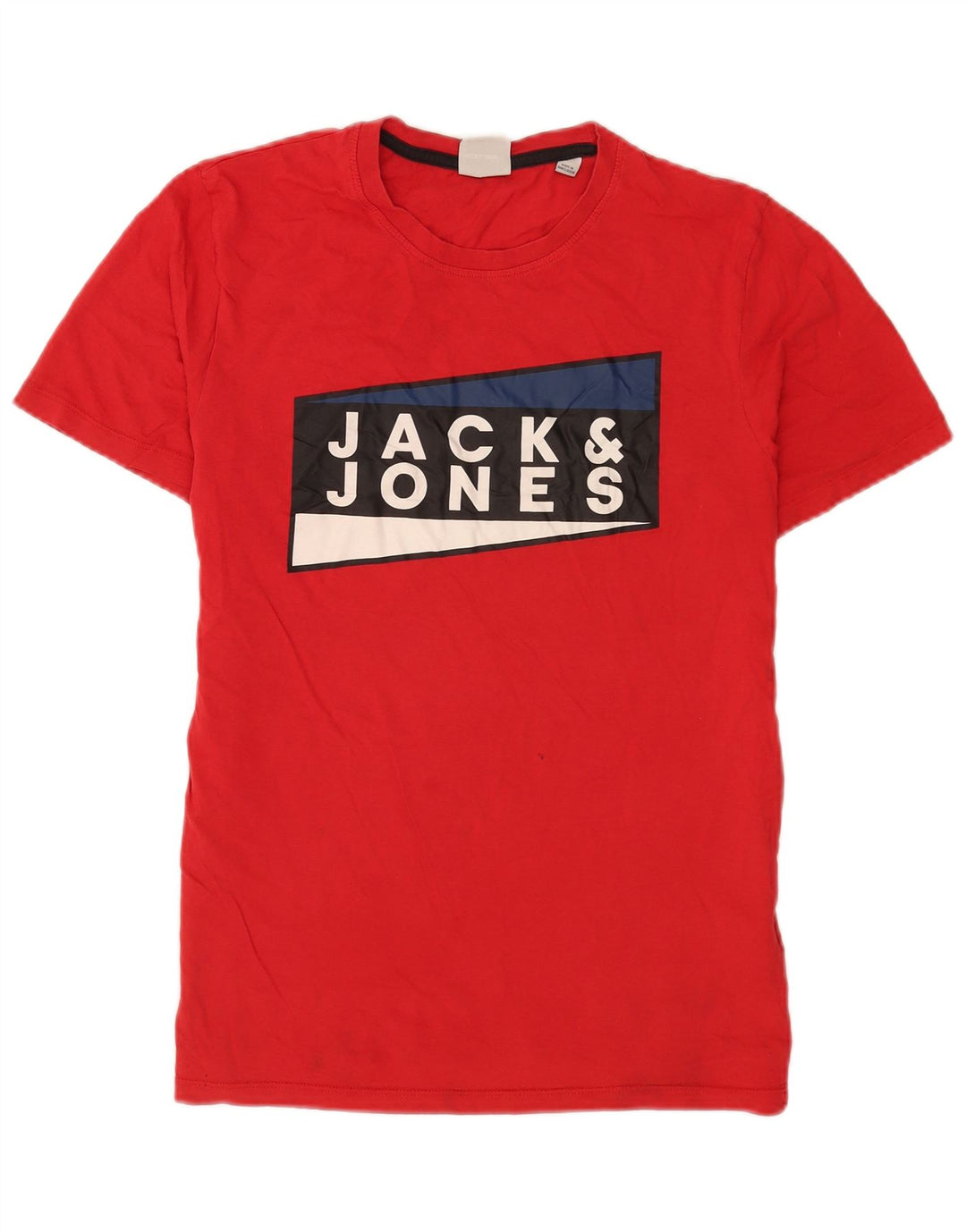 T-shirt grafica da uomo Jack & Jones Top in cotone rosso medio