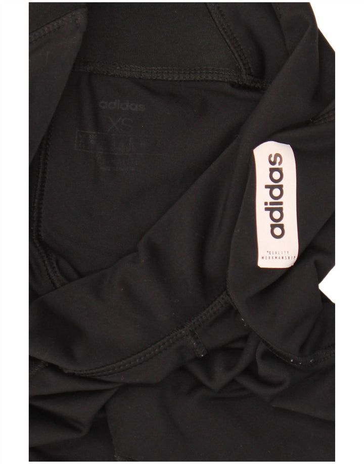 Leggings ADIDAS Climalite da donna UK 4/6 XS Poliestere nero