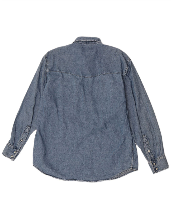 Camicia in denim da uomo Lee piccola in cotone blu
