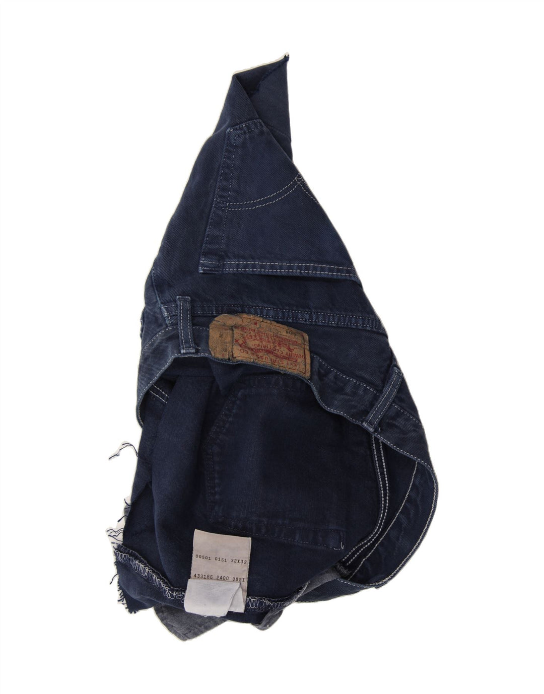 LEVI'S Womens 501 Denim Hot Pants W32 Large Navy Blue Cotton Vintage Levi's and Second-Hand Levi's from Messina Hembry 