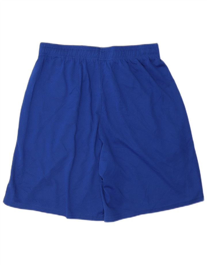 Pantaloncini sportivi da uomo Under Armour in poliestere blu medio