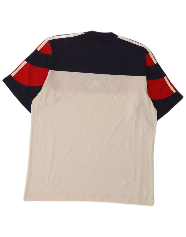 T-shirt da uomo Adidas Top UK 40/42 cotone color block medio multicolore