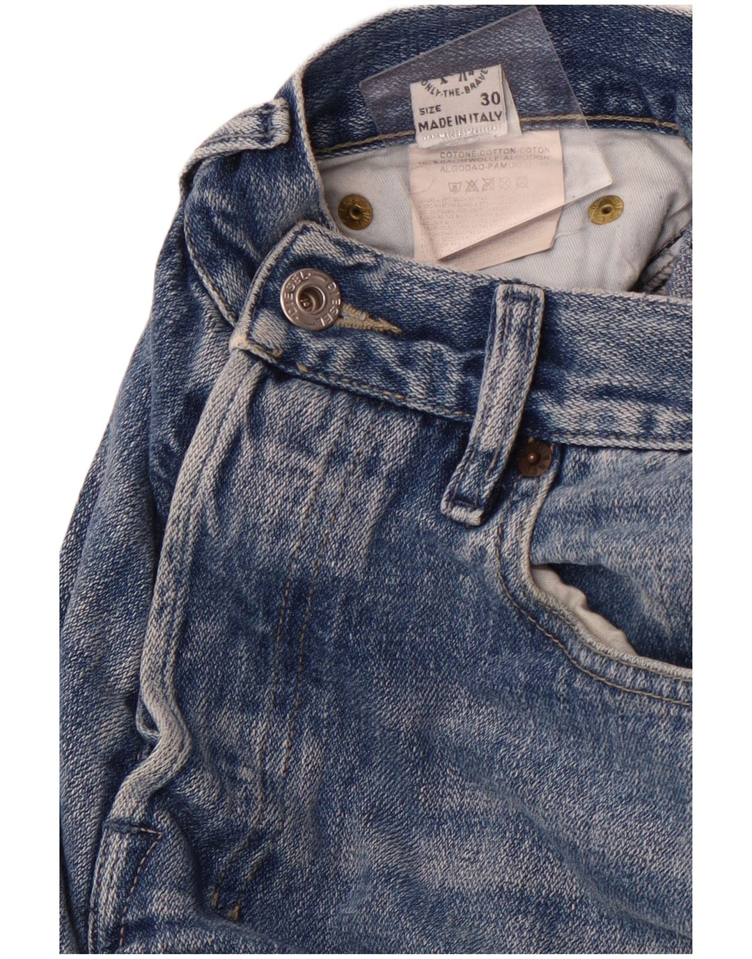 Jeans bootcut da uomo DIESEL W30 L32 in cotone blu