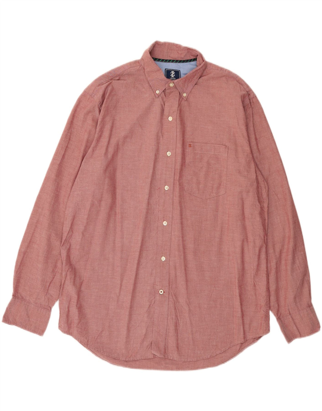 Camicia da uomo IZOD grande in cotone marrone