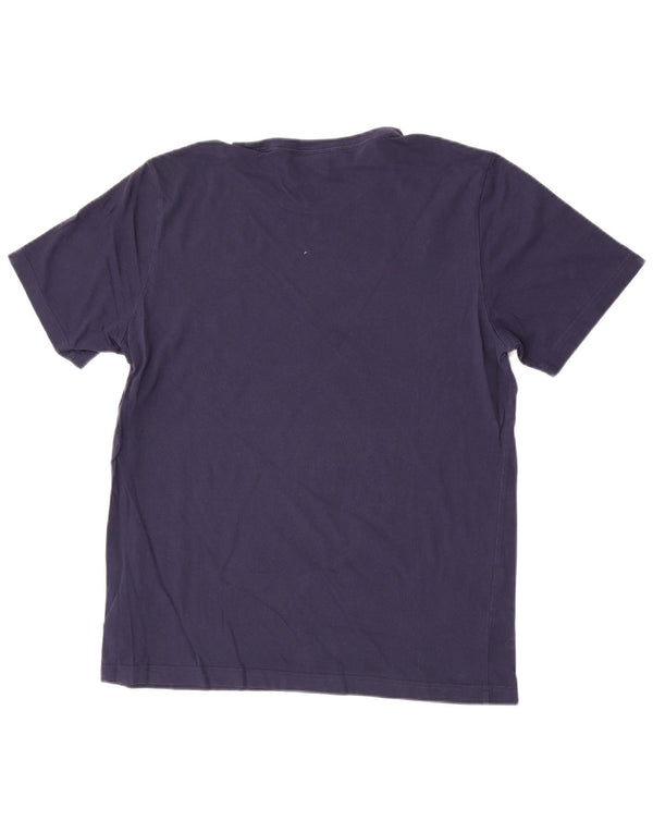 T-shirt da uomo Puma Top Large in cotone blu navy