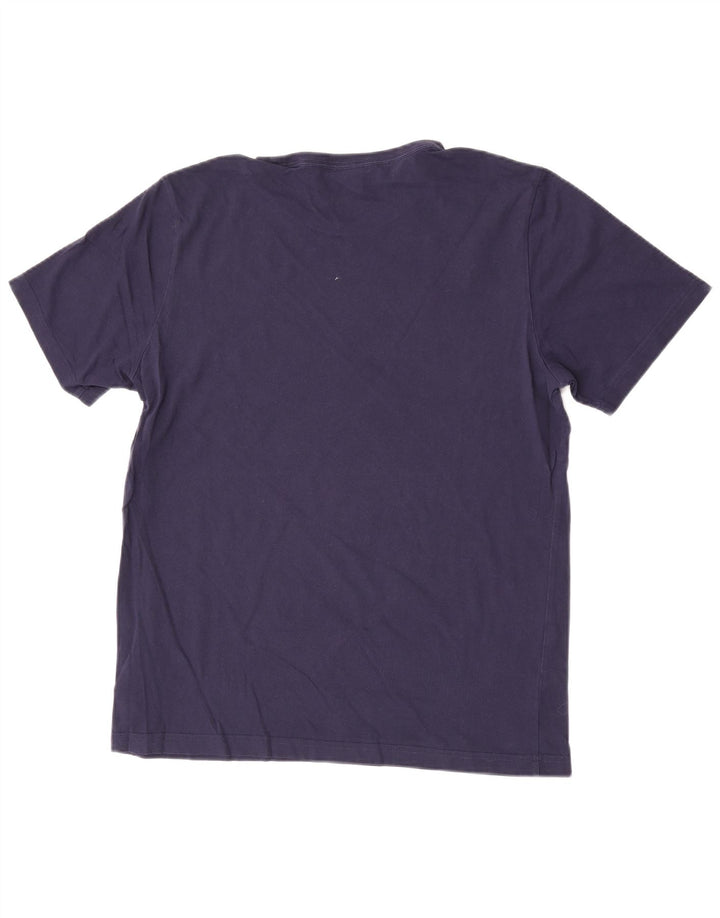 T-shirt da uomo Puma Top Large in cotone blu navy