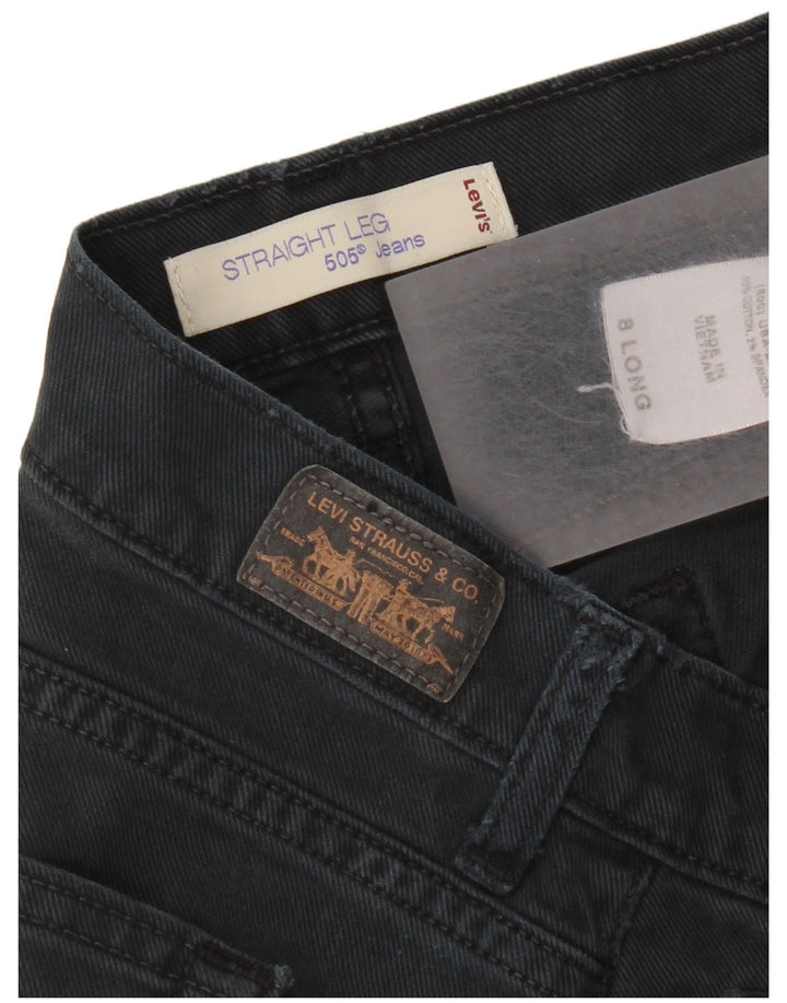 Levi's Donna 505 Jeans dritti US 8 Medio W30 L32 Cotone blu navy