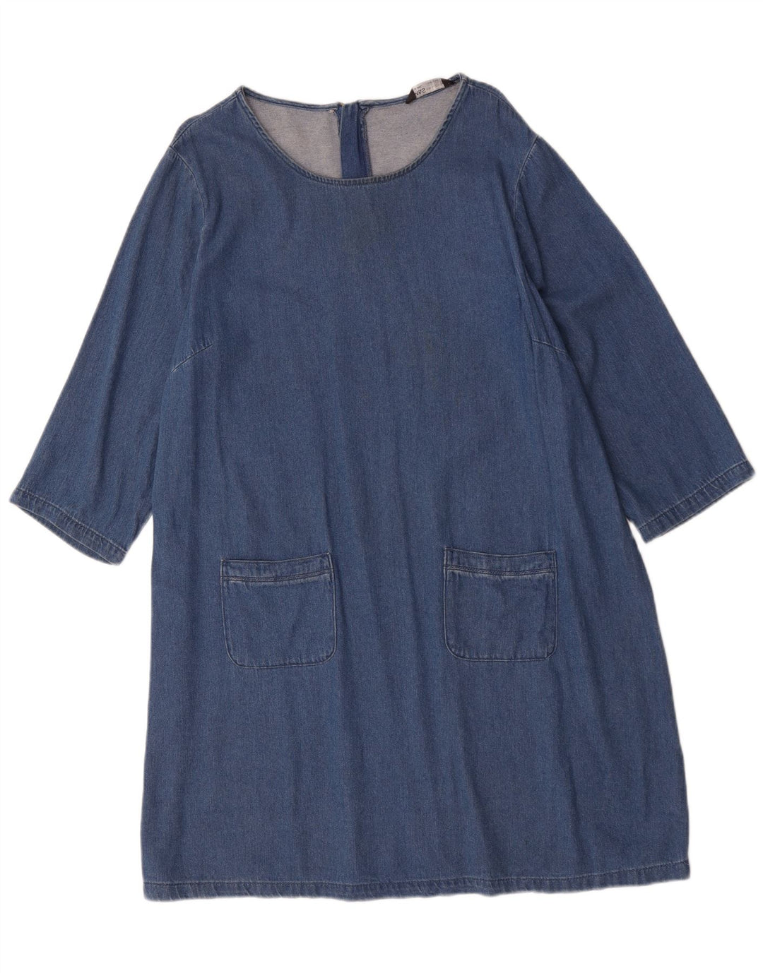 Abito in denim oversize con maniche a 3/4 da donna Marks & Spencer UK 16 grande blu