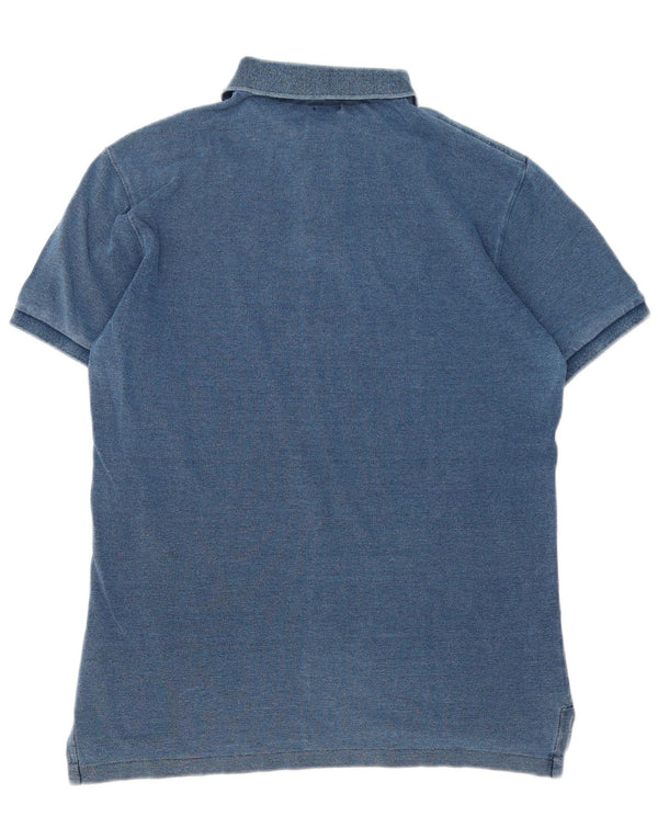 Polo Ralph Lauren da uomo slim fit polo grande in cotone blu navy