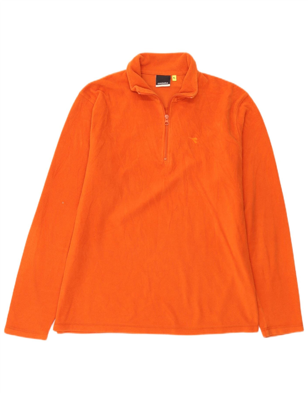 Maglione in pile da uomo Diadora Zip Neck XL arancione