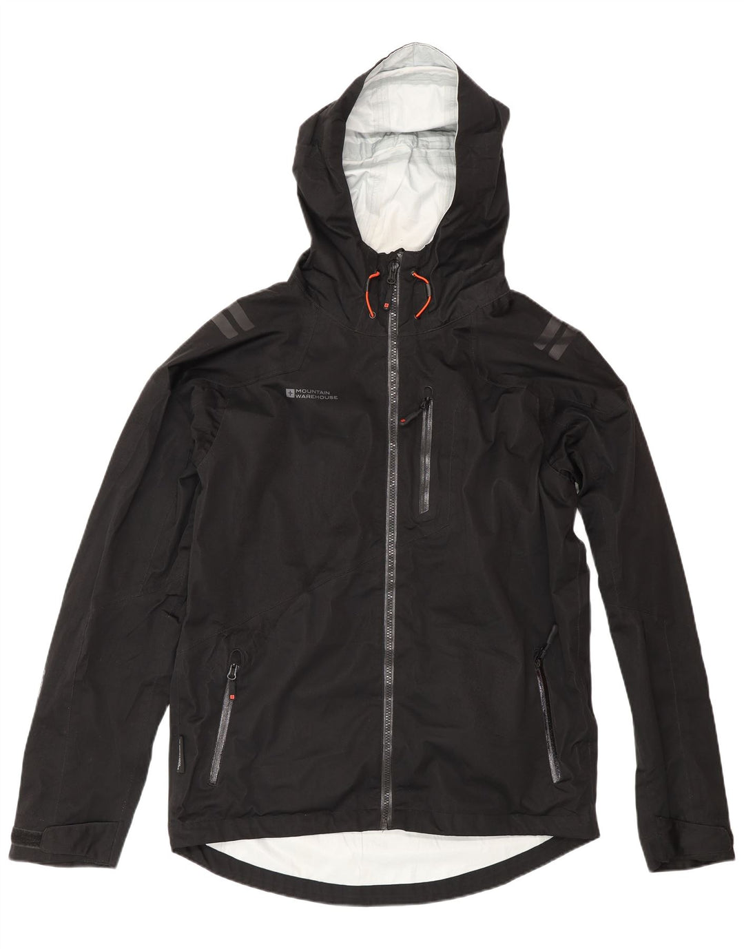 Giacca antipioggia da uomo con cappuccio Mountain Warehouse UK 38 poliestere nero medio