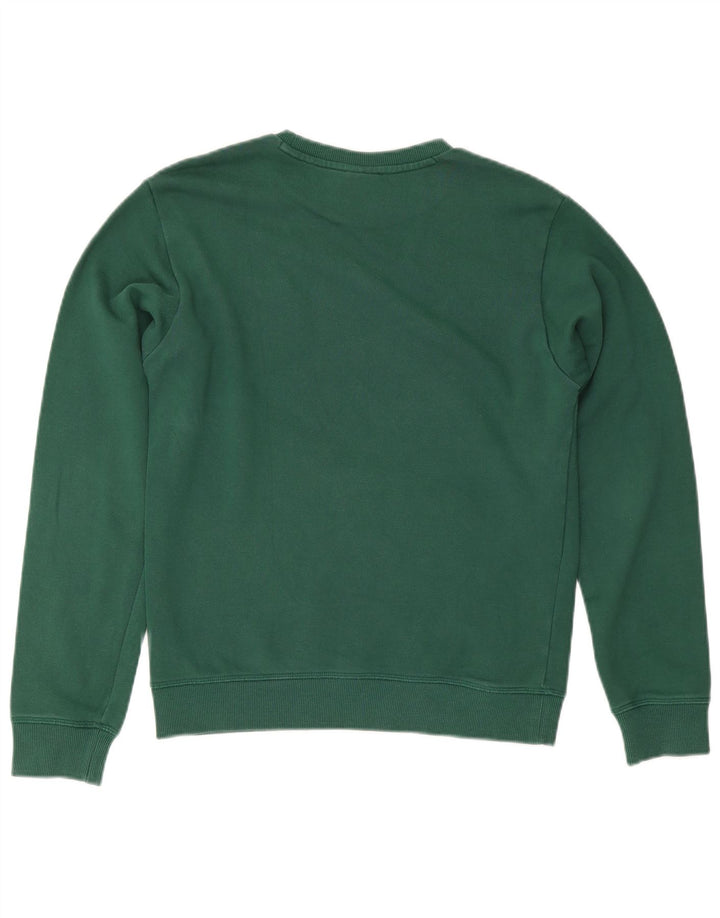 New Balance Uomo Felpa Maglione Piccolo Cotone Verde
