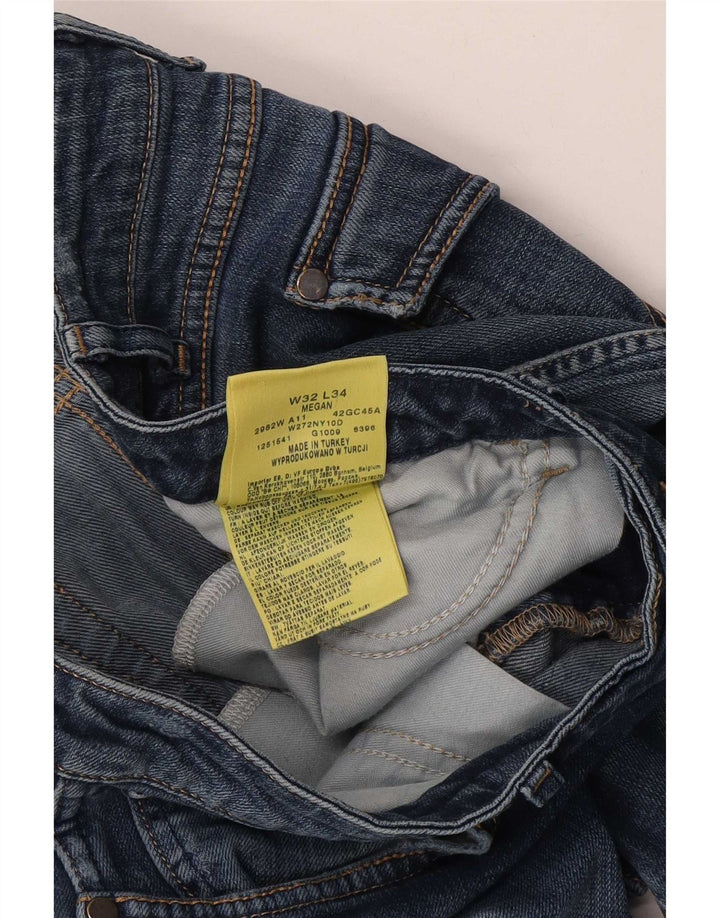 Jeans Wrangler Megan Slim da donna W32 L34 cotone blu