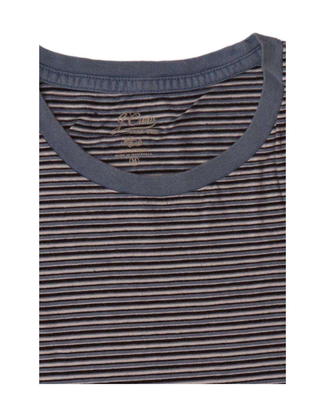 Maglietta da donna J. CREW Top UK 14 a righe blu medio