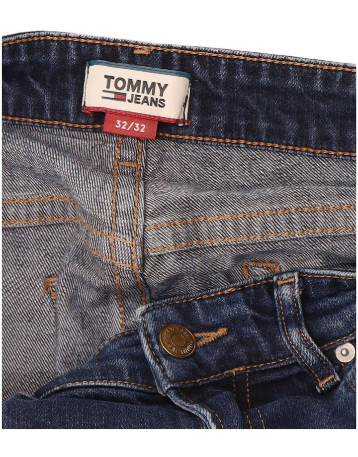 TOMMY HILFIGER Jeans bootcut da uomo W32 L32 cotone blu