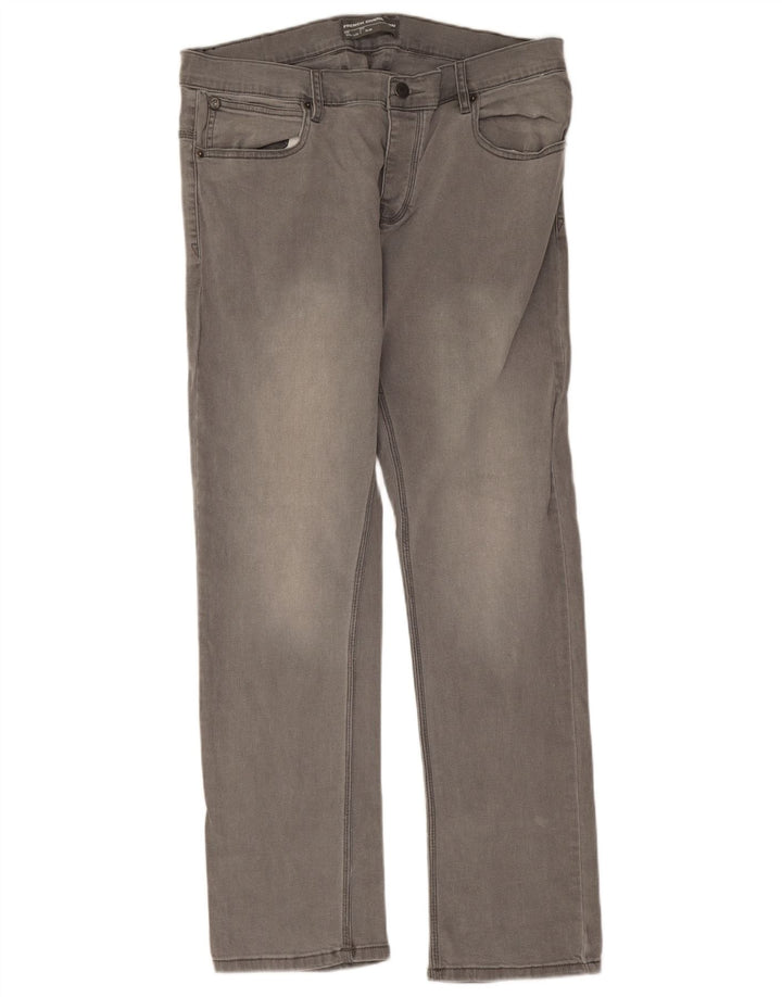 Jeans slim da uomo French Connection W36 L32 cotone grigio