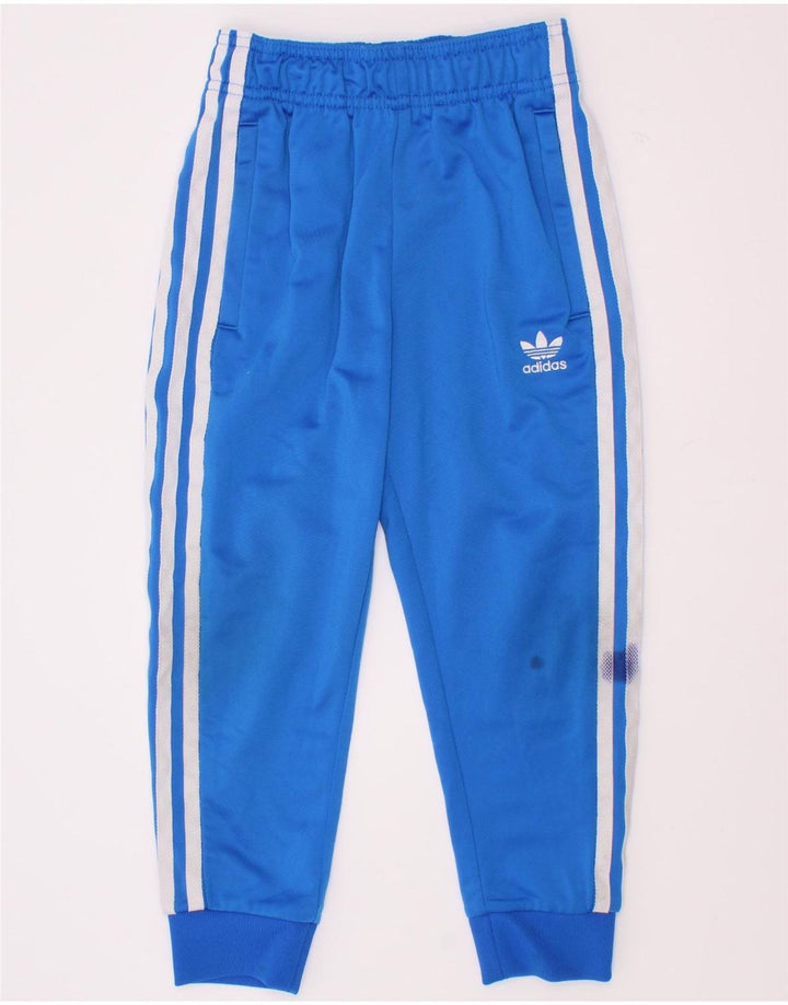Pantaloni della tuta da ragazzo Adidas Joggers 5-6 anni in poliestere blu