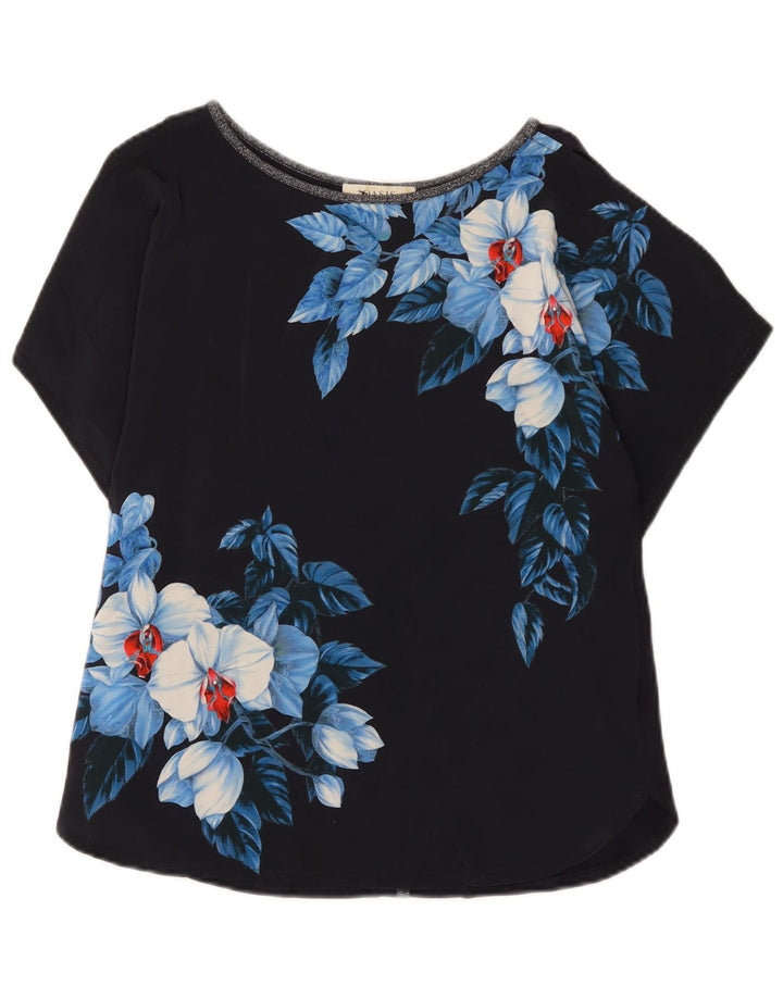 Camicetta da donna Oasis Top UK 10 Piccolo poliestere floreale blu navy