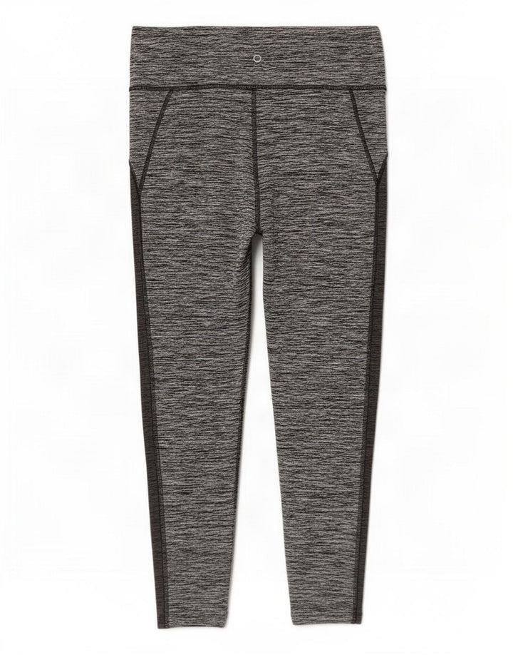 Leggings corti da donna Marks & Spencer UK 12 Poliestere screziato grigio medio