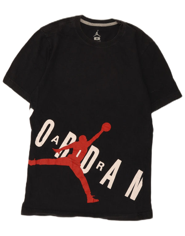 T-shirt grafica da uomo Jordan Top Small in cotone blu navy