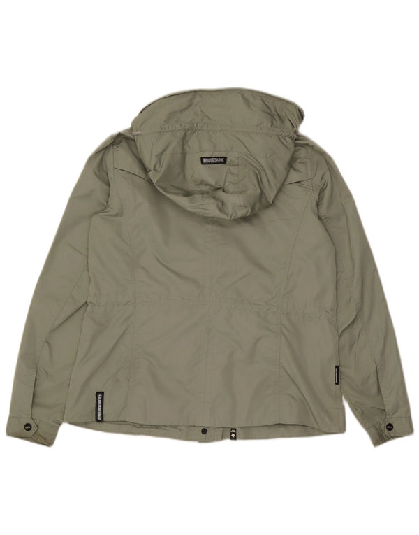 Giacca pratica con cappuccio da donna KHUJO UK 14 Poliestere verde medio