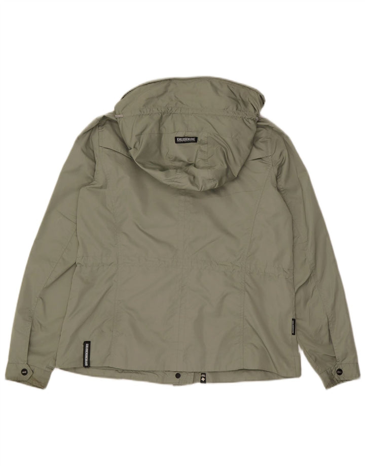 Giacca pratica con cappuccio da donna KHUJO UK 14 Poliestere verde medio