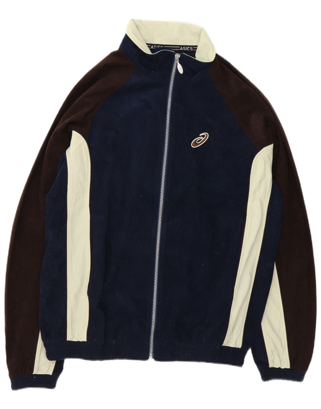 Giacca da uomo in velluto Asics, giacca grande, colore blu navy