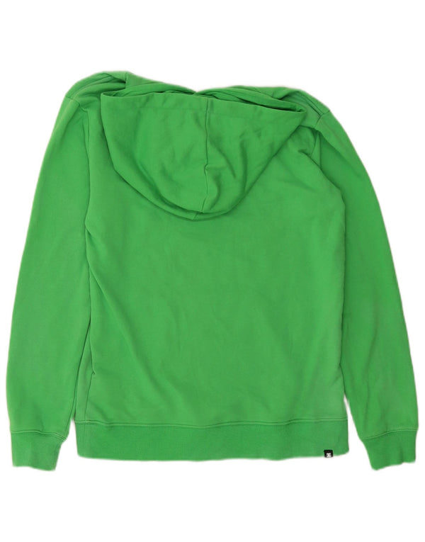 Felpa con cappuccio grafica da donna DC UK 14 grande cotone verde