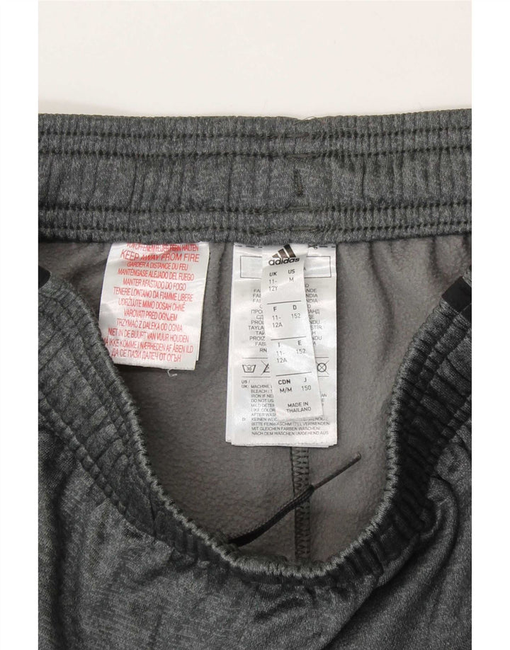 Pantaloni della tuta Adidas Climawarm da ragazzo 11-12 anni in poliestere grigio