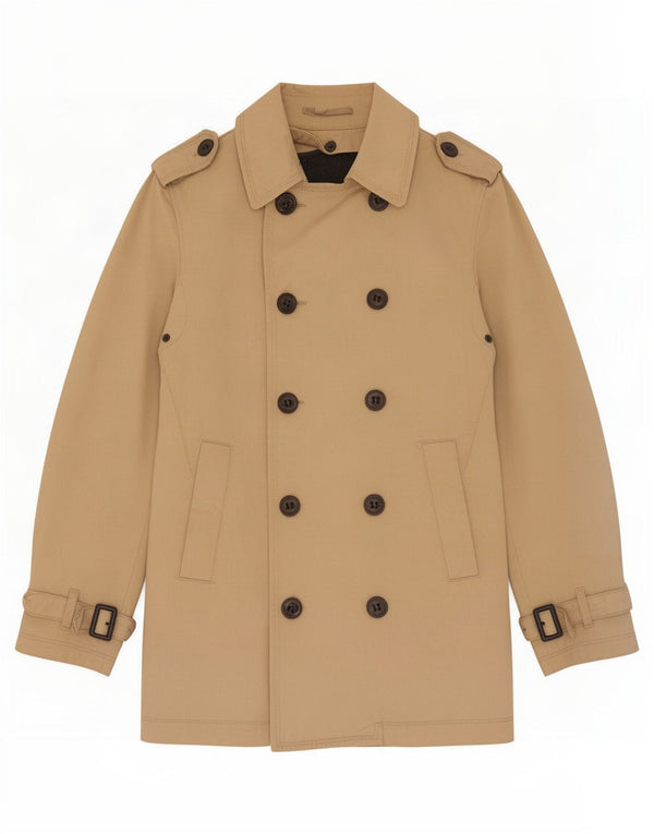 Trench da uomo Zara UK 36 piccolo poliestere beige