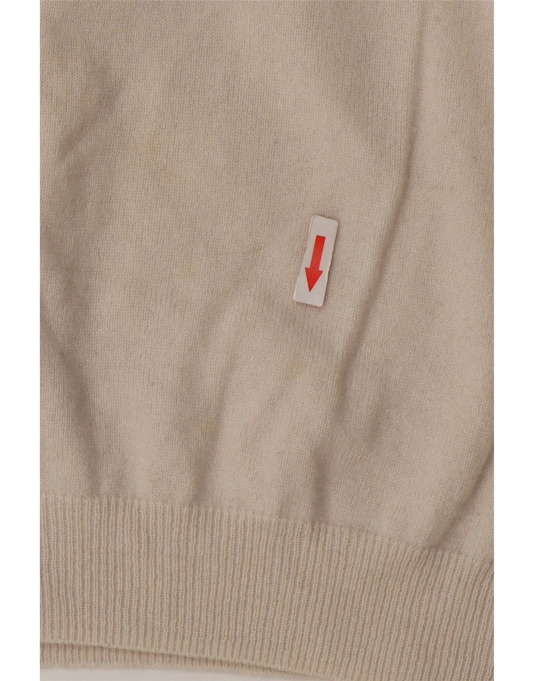 Maglione maglione da donna a collo alto Massimo Dutti UK 16 grande lana beige